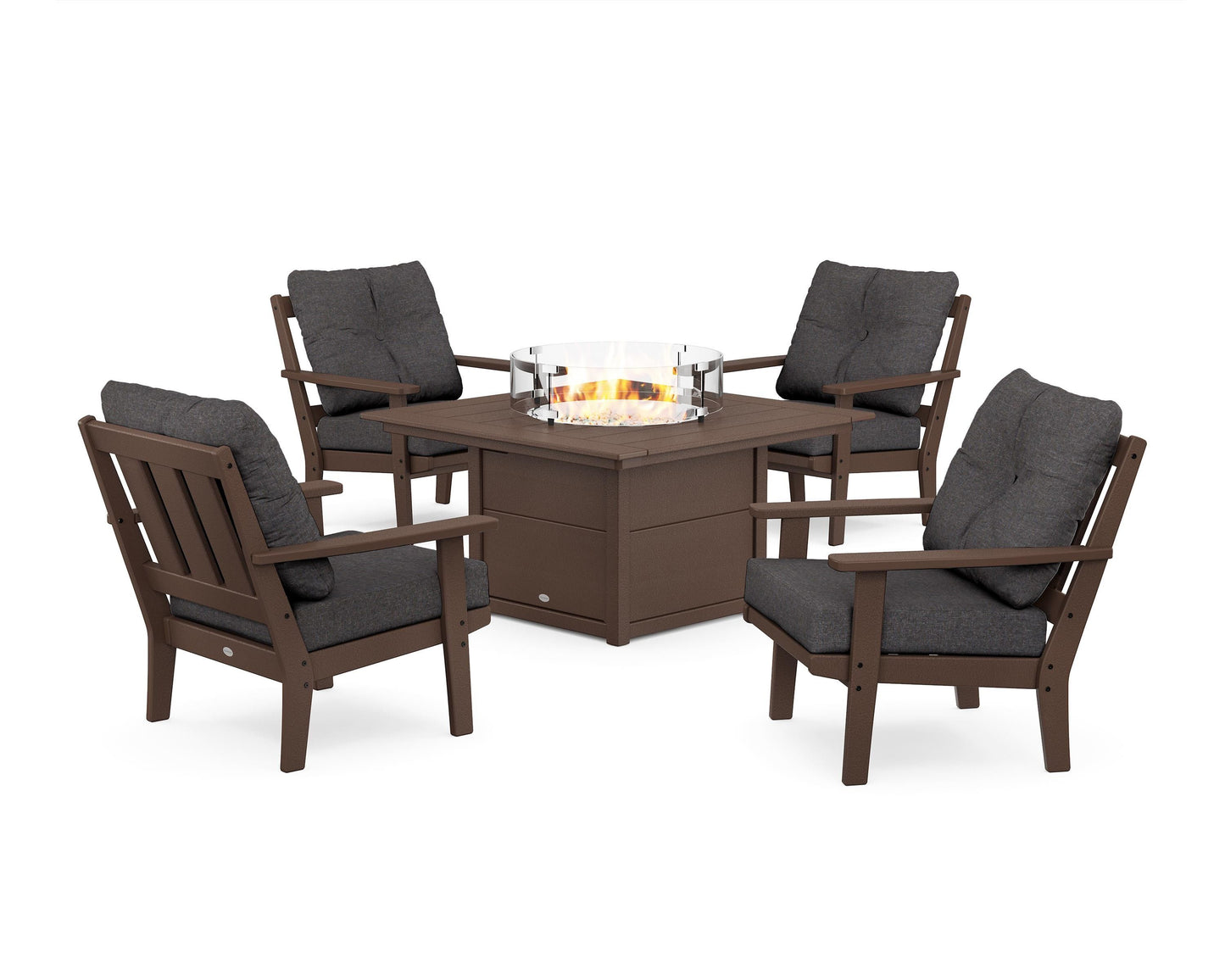 Oxford 5-Piece Deep Seating Set with Fire Pit Table