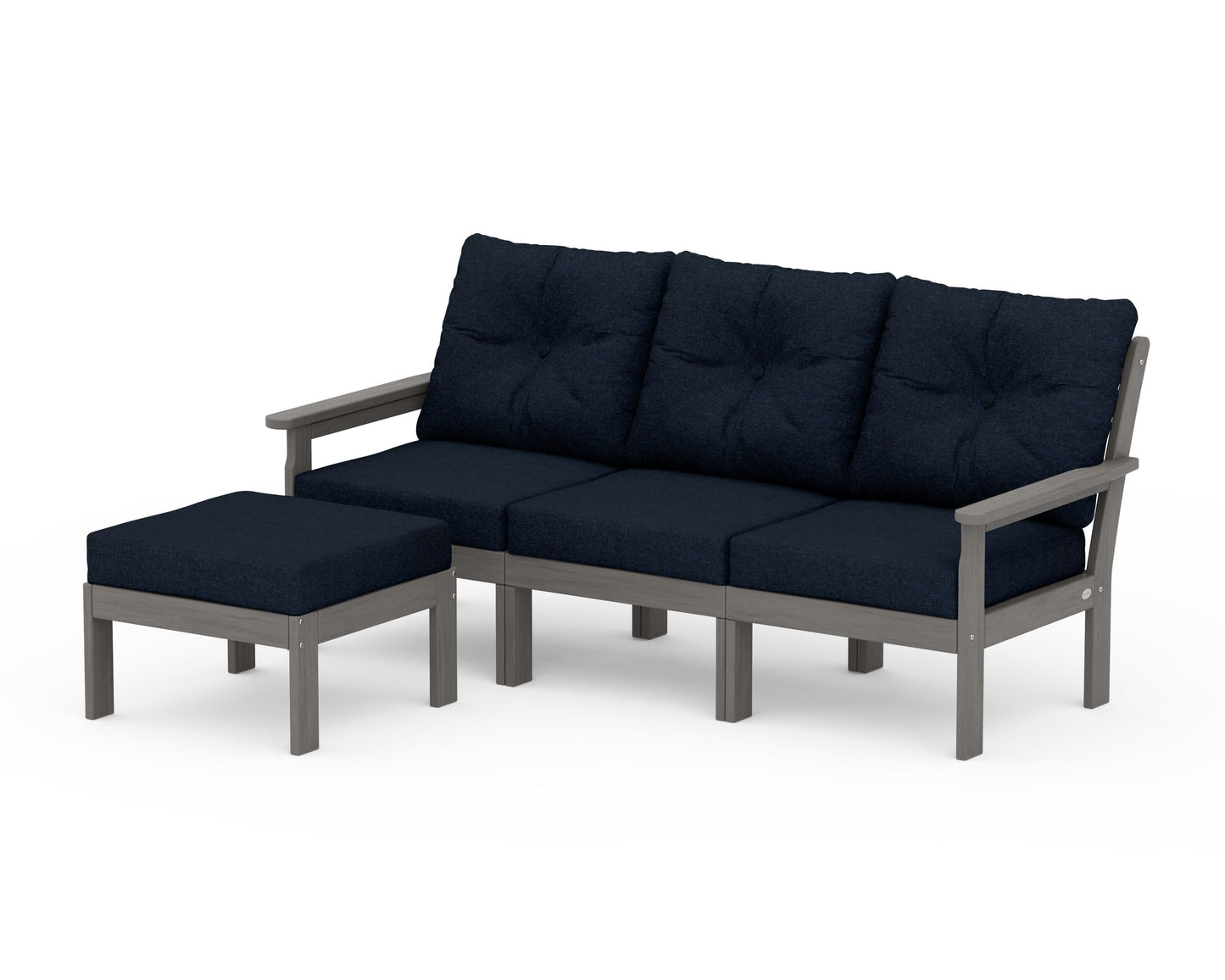 Vineyard 4-Piece Sectional with Ottoman