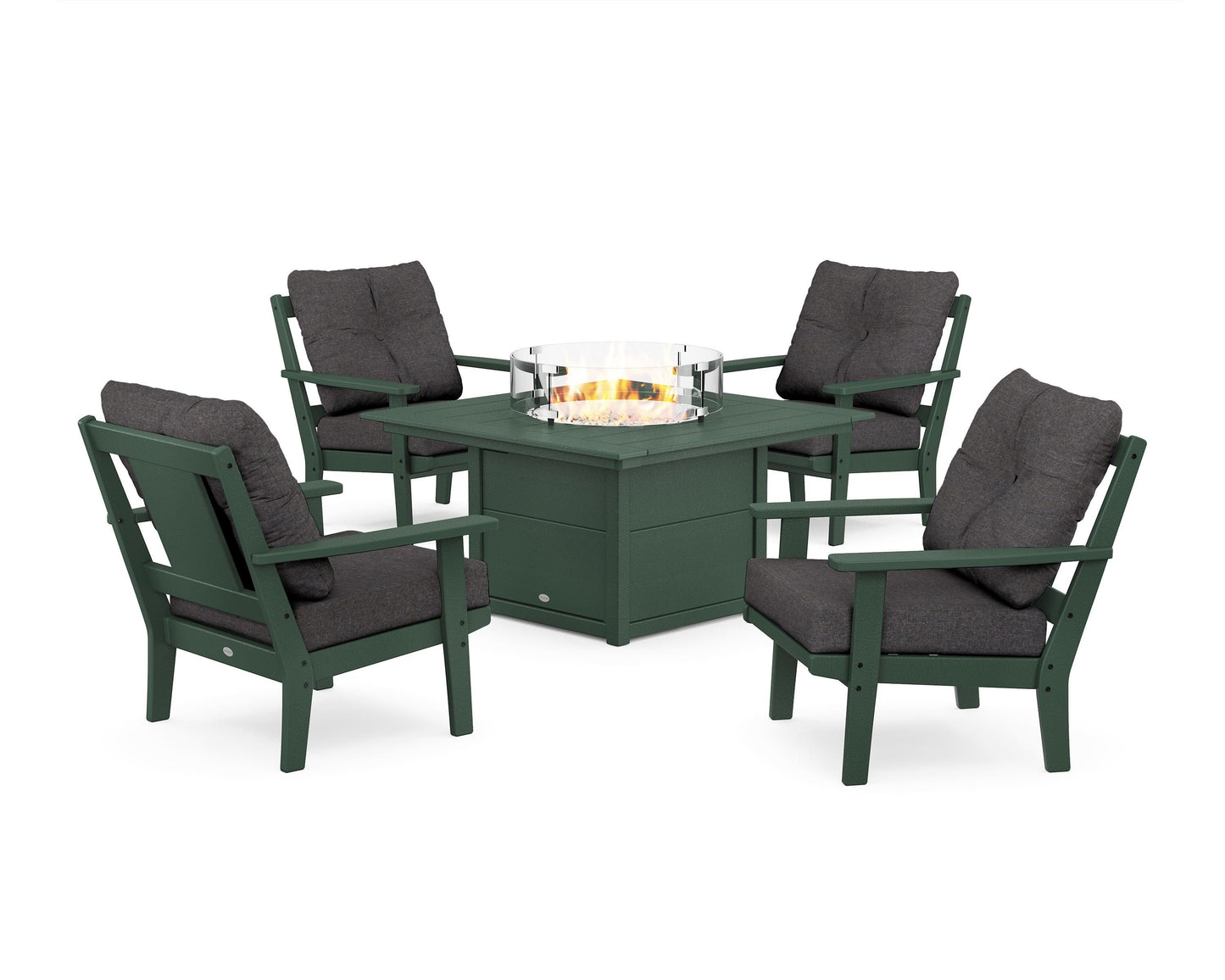 Prairie 5-Piece Deep Seating Set with Fire Pit Table