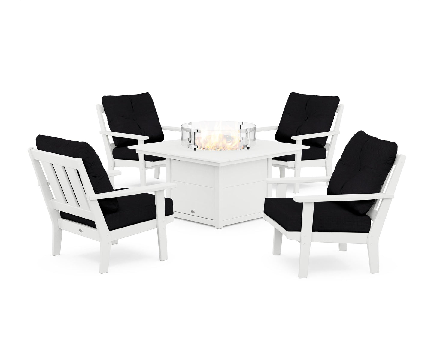 Oxford 5-Piece Deep Seating Set with Fire Pit Table