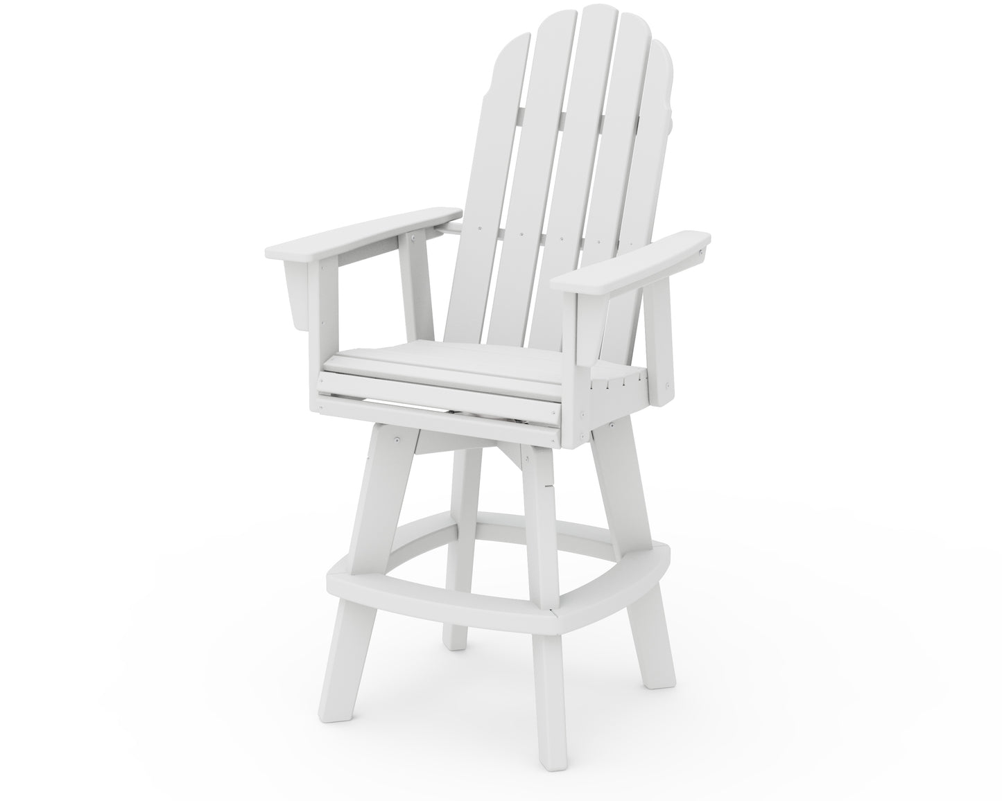 Vineyard Curveback Adirondack Swivel Bar Chair