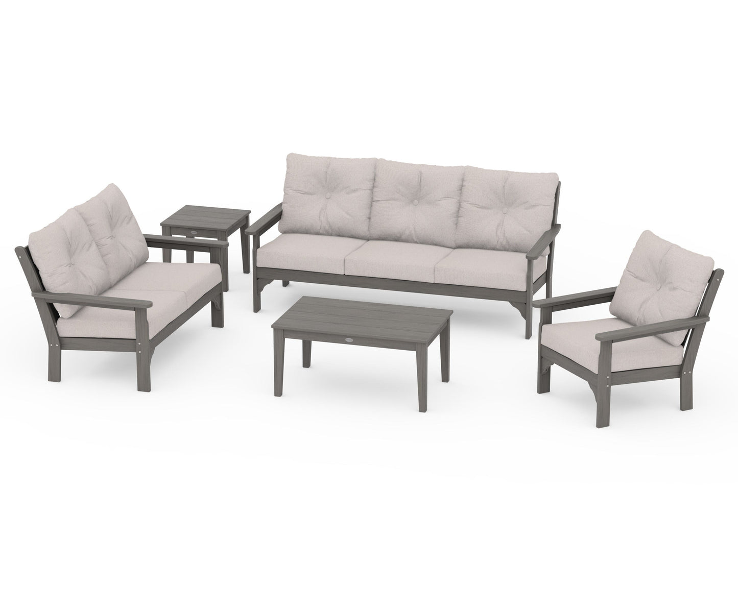 Vineyard 5 Piece Deep Seating Set