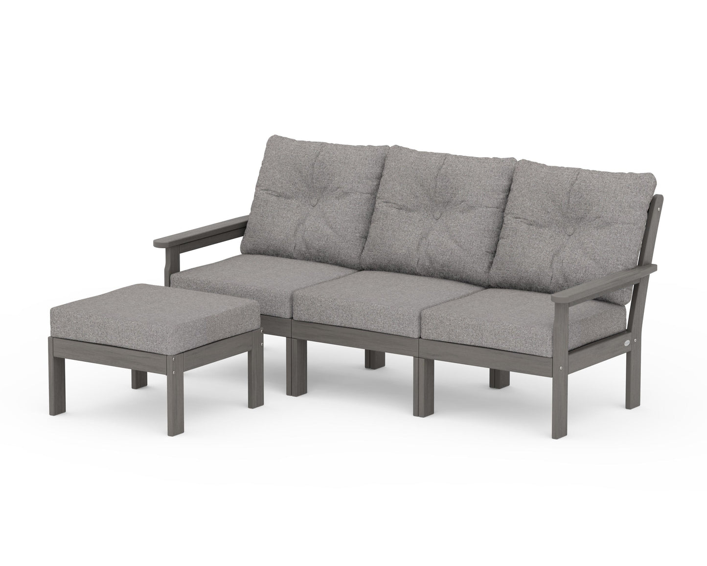 Vineyard 4-Piece Sectional with Ottoman