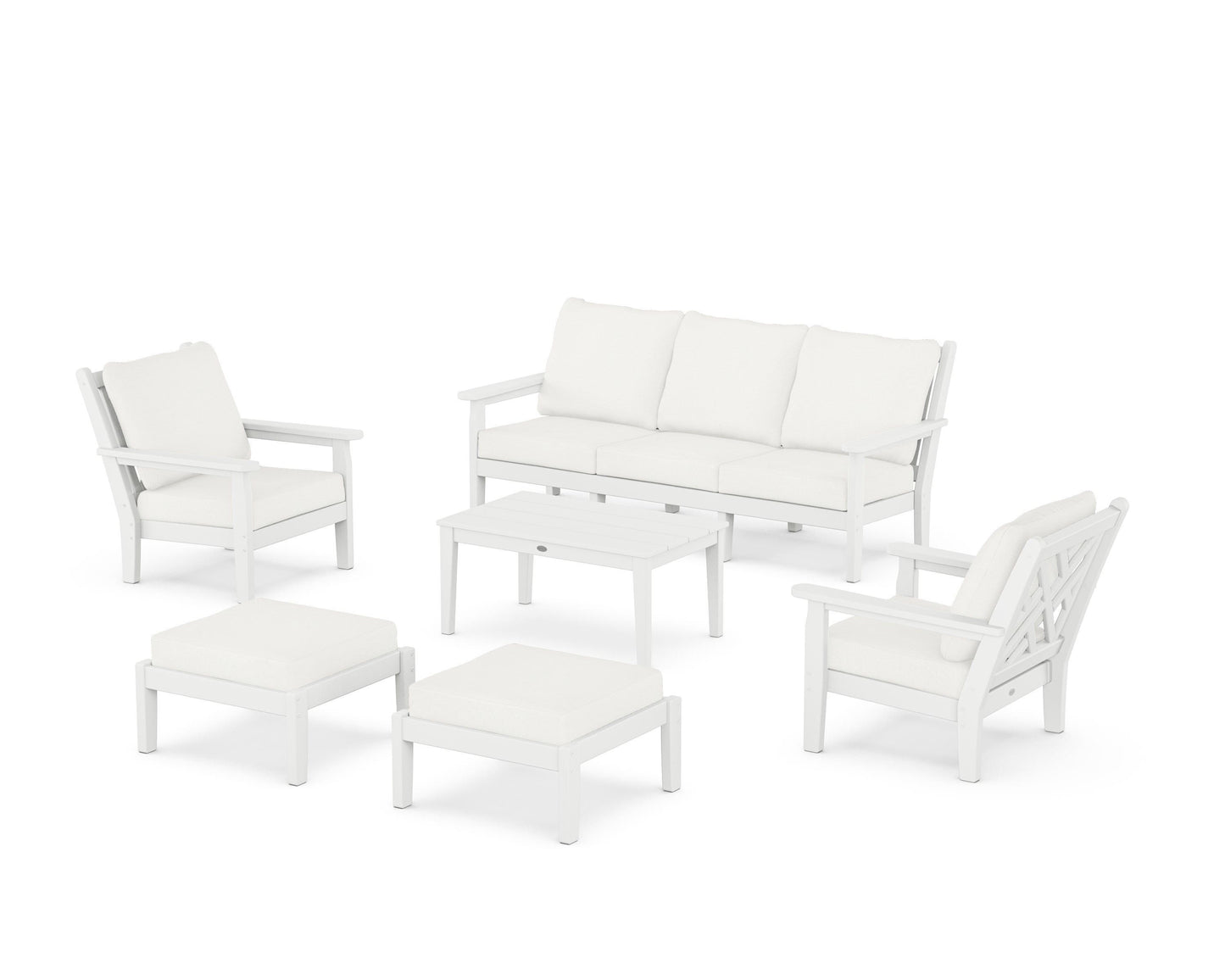 Chippendale 6-Piece Lounge Sofa Set