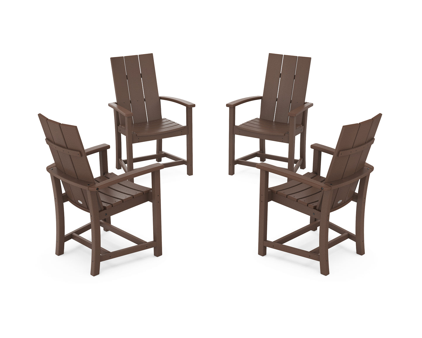 Modern 4-Piece Upright Adirondack Conversation Set