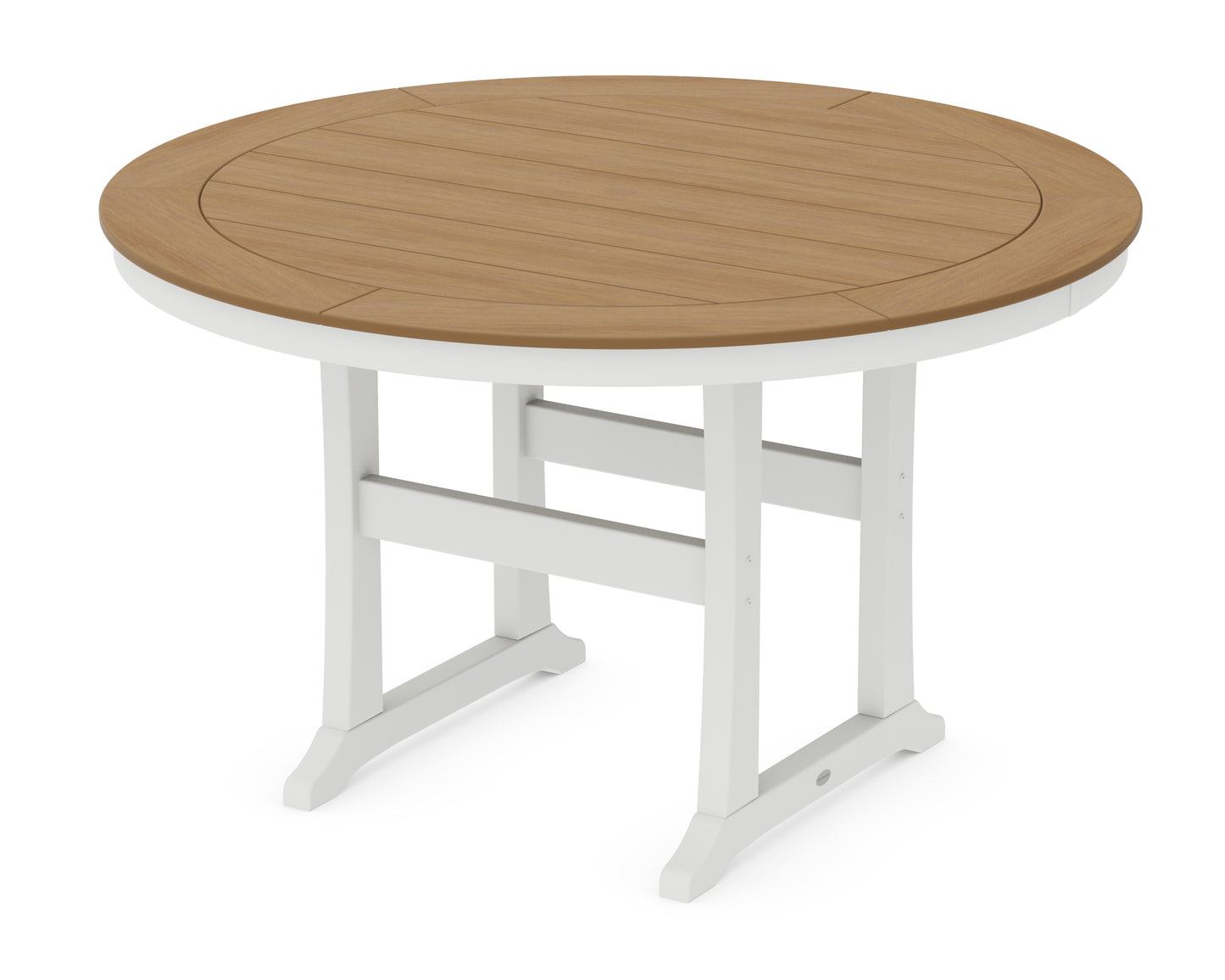 Nautical Trestle 60" Round Counter Table