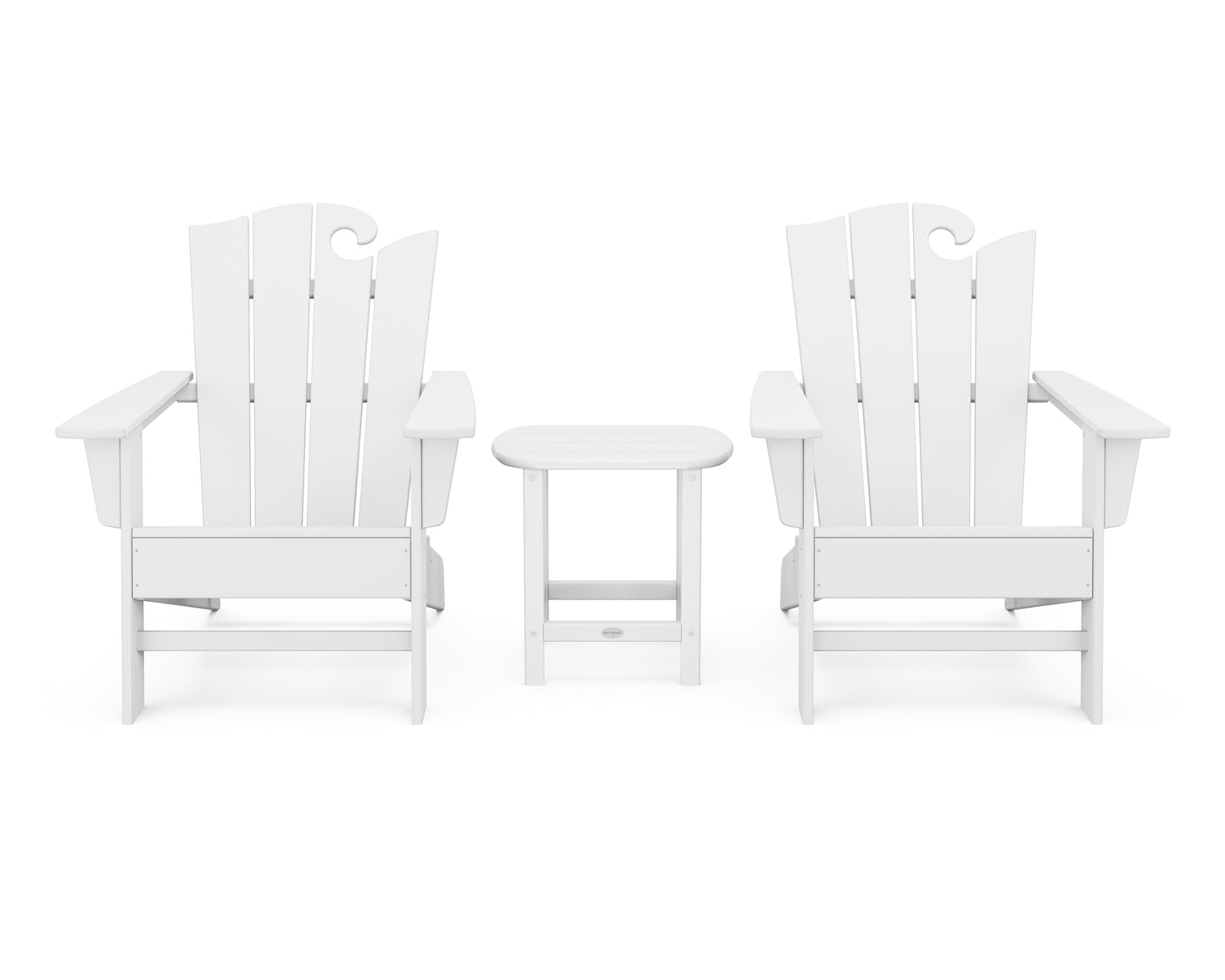 Wave 3-Piece Adirondack Set with The Ocean Chair