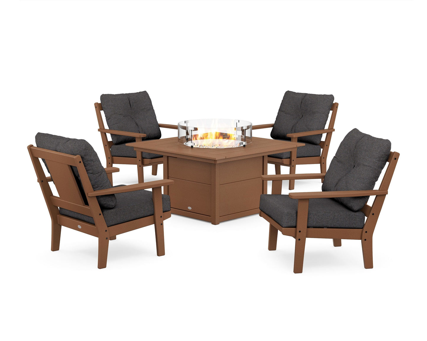 Prairie 5-Piece Deep Seating Set with Fire Pit Table