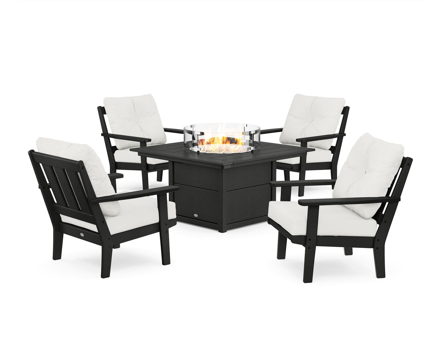 Oxford 5-Piece Deep Seating Set with Fire Pit Table