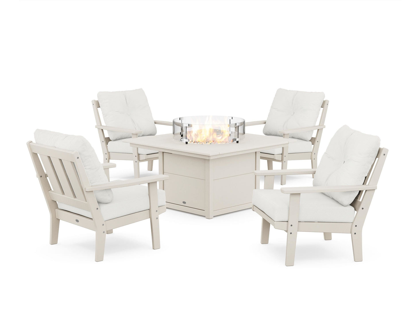Oxford 5-Piece Deep Seating Set with Fire Pit Table