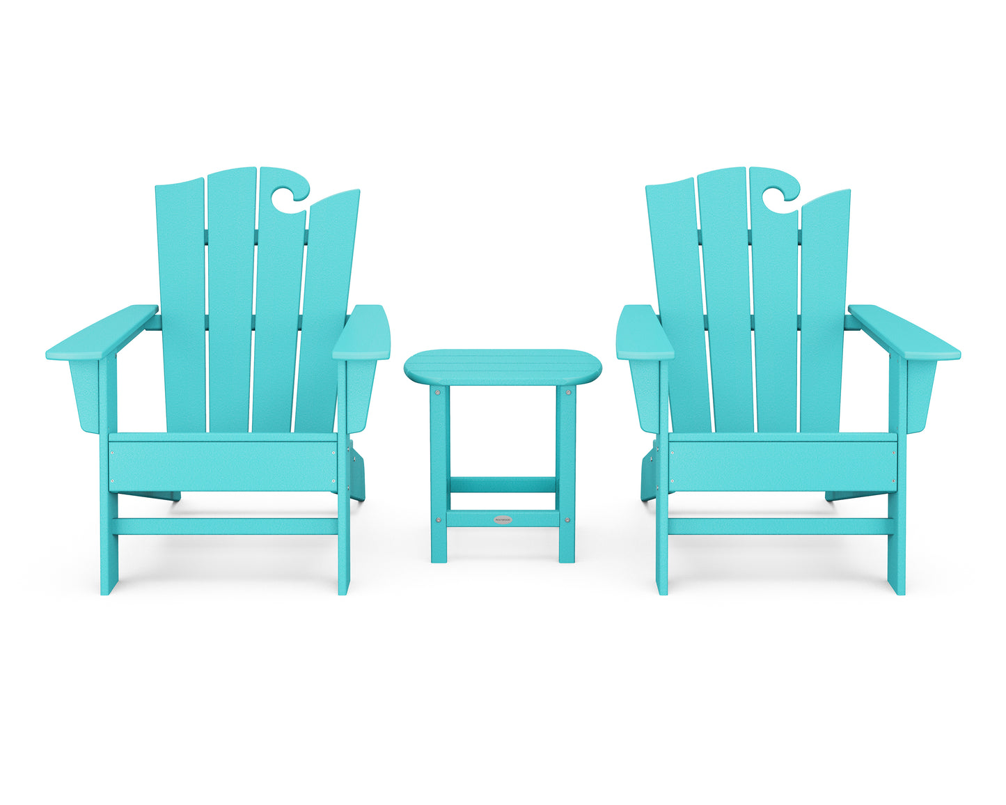 Wave 3-Piece Adirondack Set with The Ocean Chair