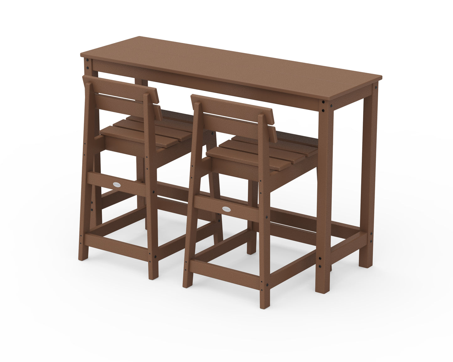 Modern Studio Plaza Lowback Counter Chair 3-Piece Balcony Set