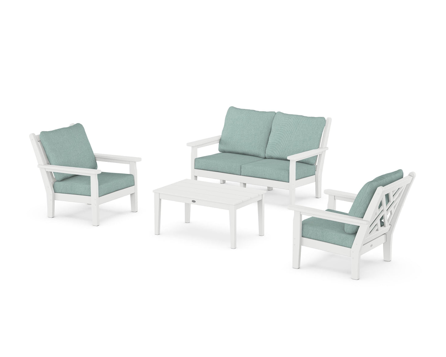 Chippendale 4-Piece Deep Seating Set with Loveseat