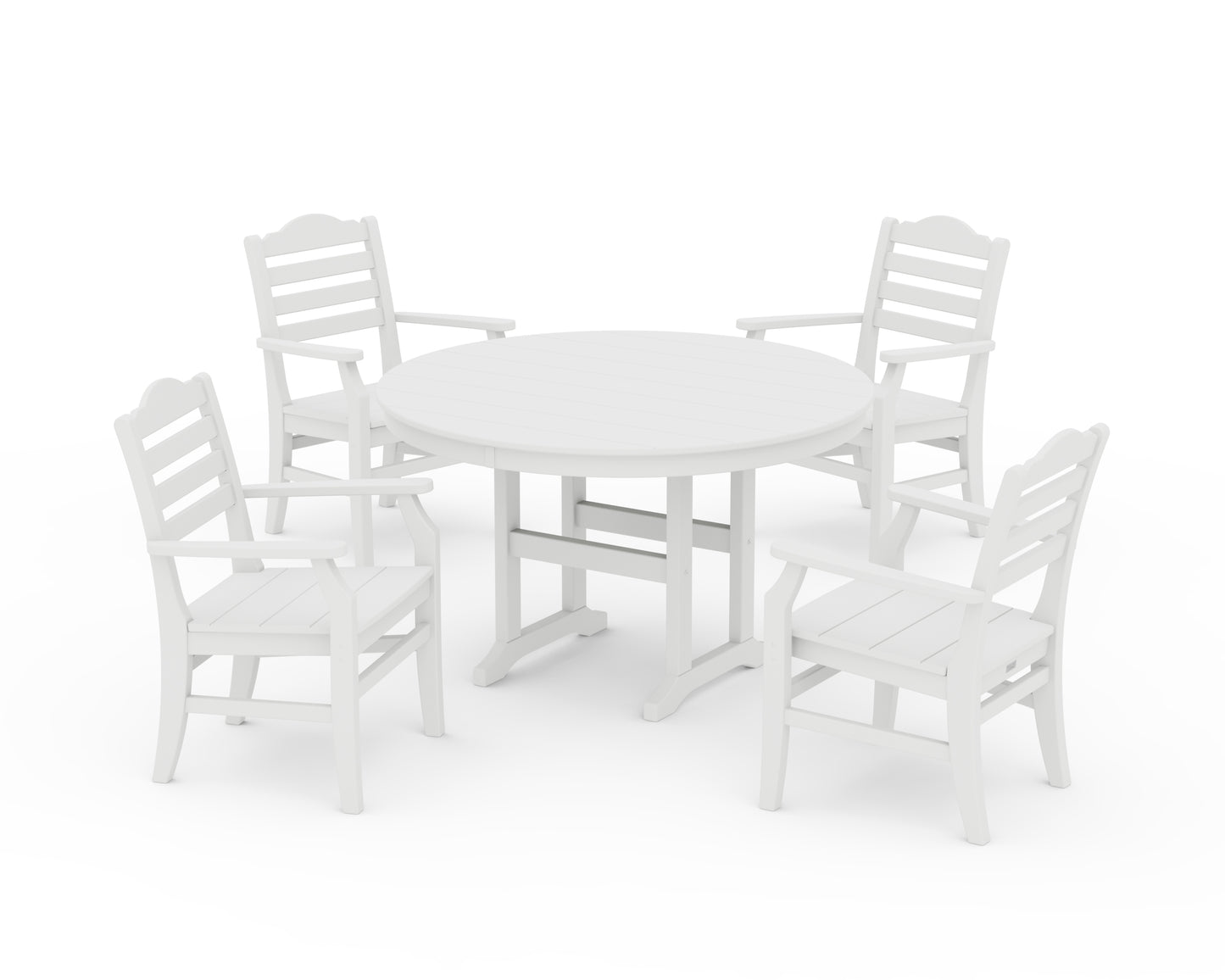 Savannah 5-Piece Round Farmhouse Dining Set