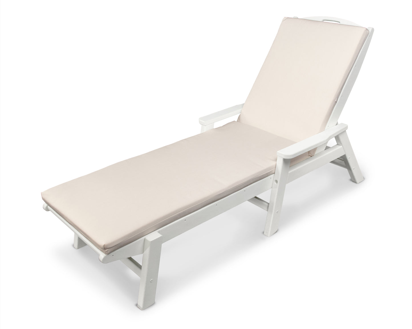 Nautical Chaise with Arms and Ateevaâ„¢ Cushion