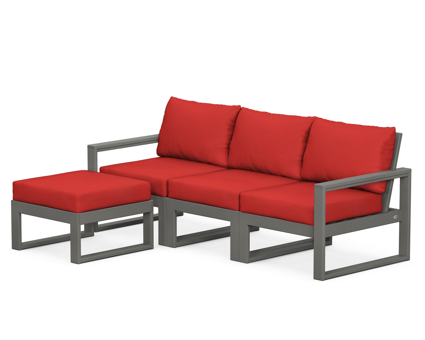 EDGE 4-Piece Modular Deep Seating Set with Ottoman
