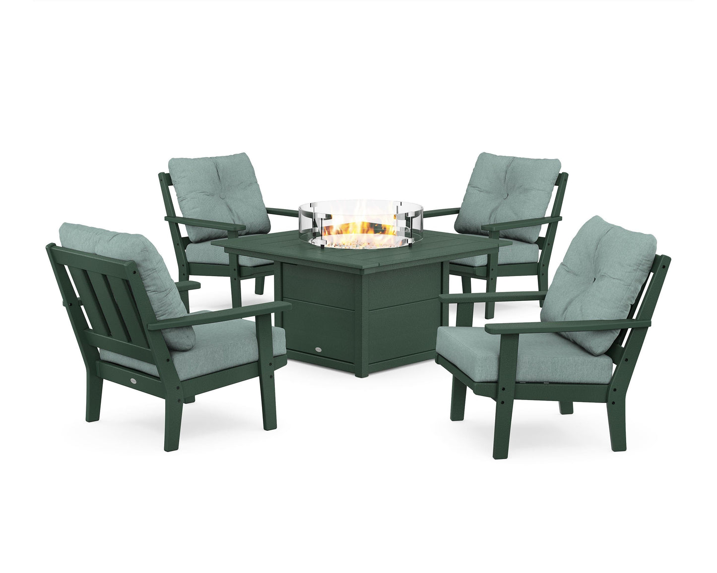 Oxford 5-Piece Deep Seating Set with Fire Pit Table