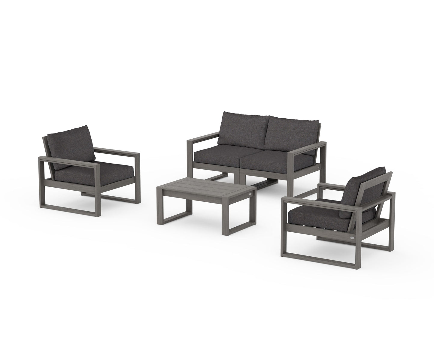 EDGE Sectional 4-Piece Deep Seating Set with Loveseat