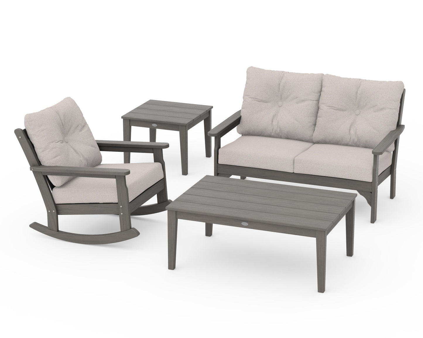 Vineyard 4-Piece Deep Seating Rocker Set