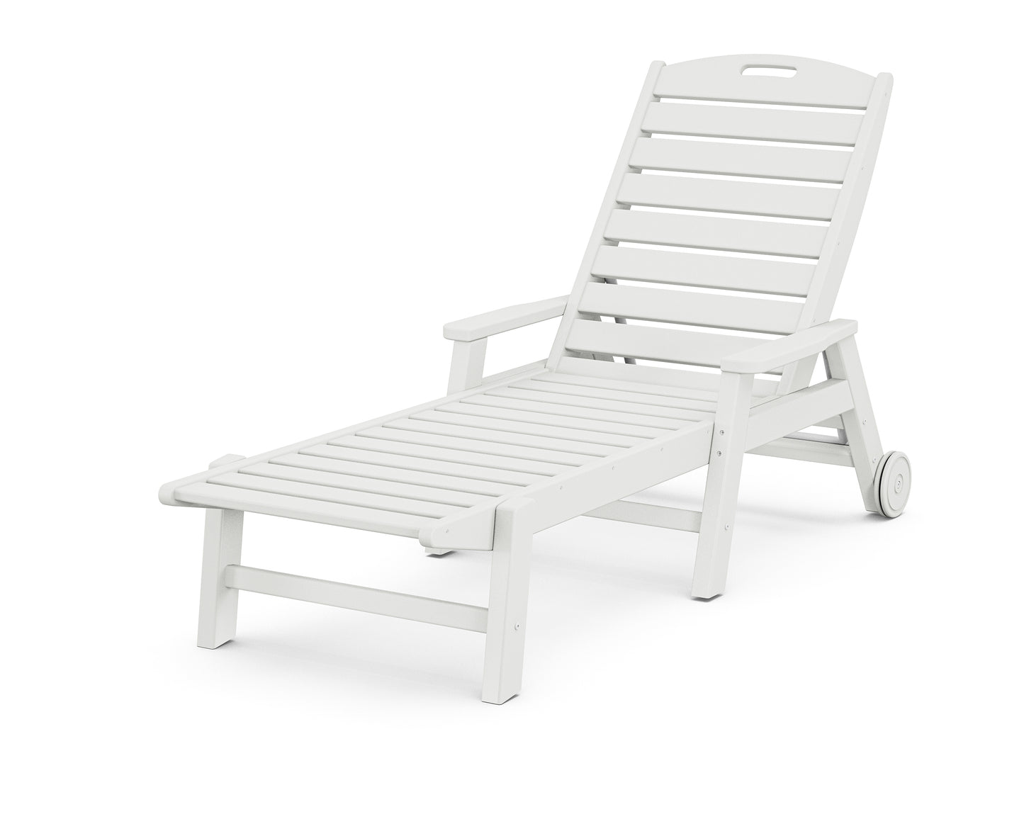 Nautical Chaise with Arms & Wheels