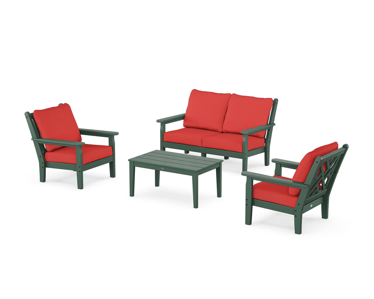 Chippendale 4-Piece Deep Seating Set with Loveseat