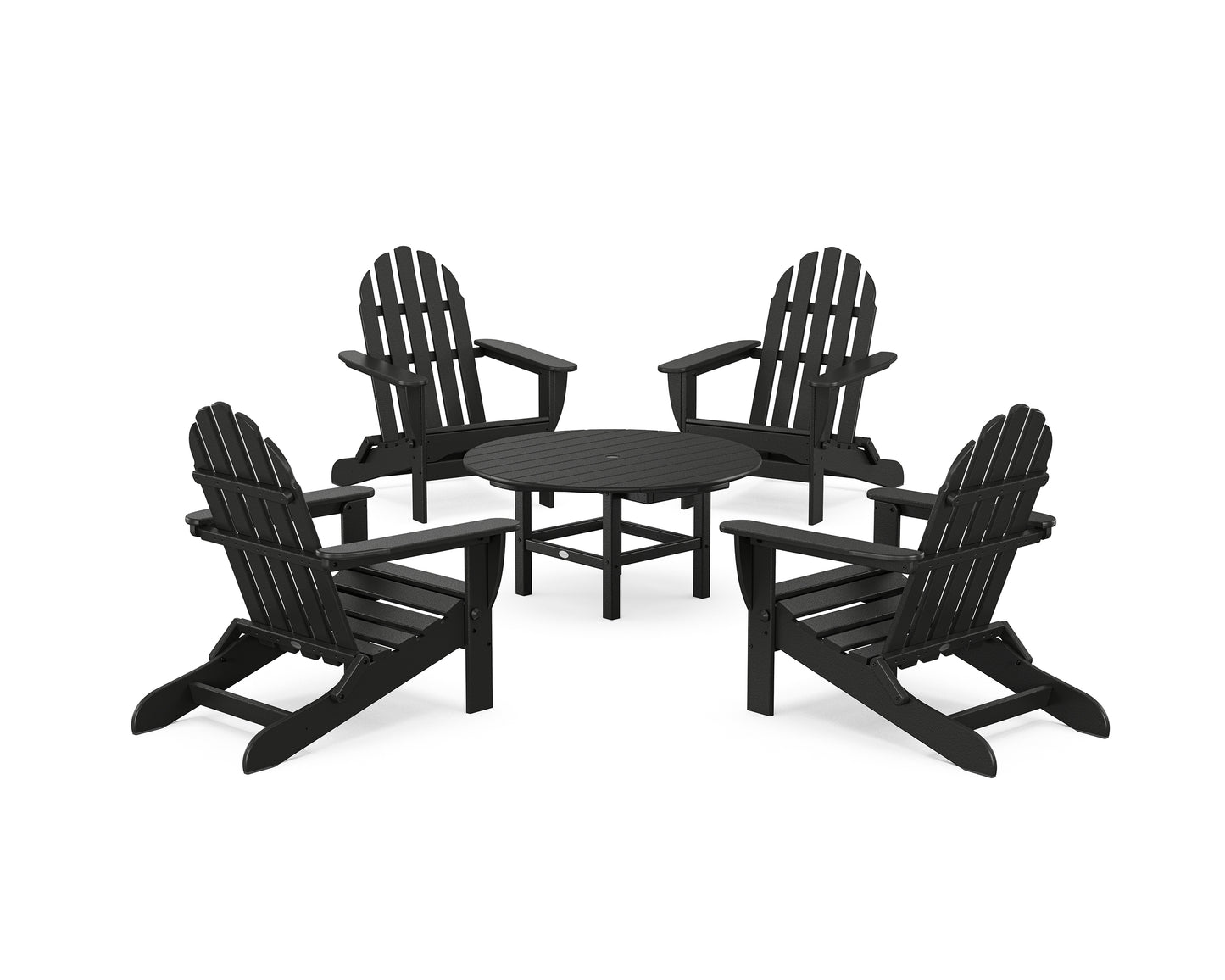 Classic Folding Adirondack 5-Piece Conversation Group