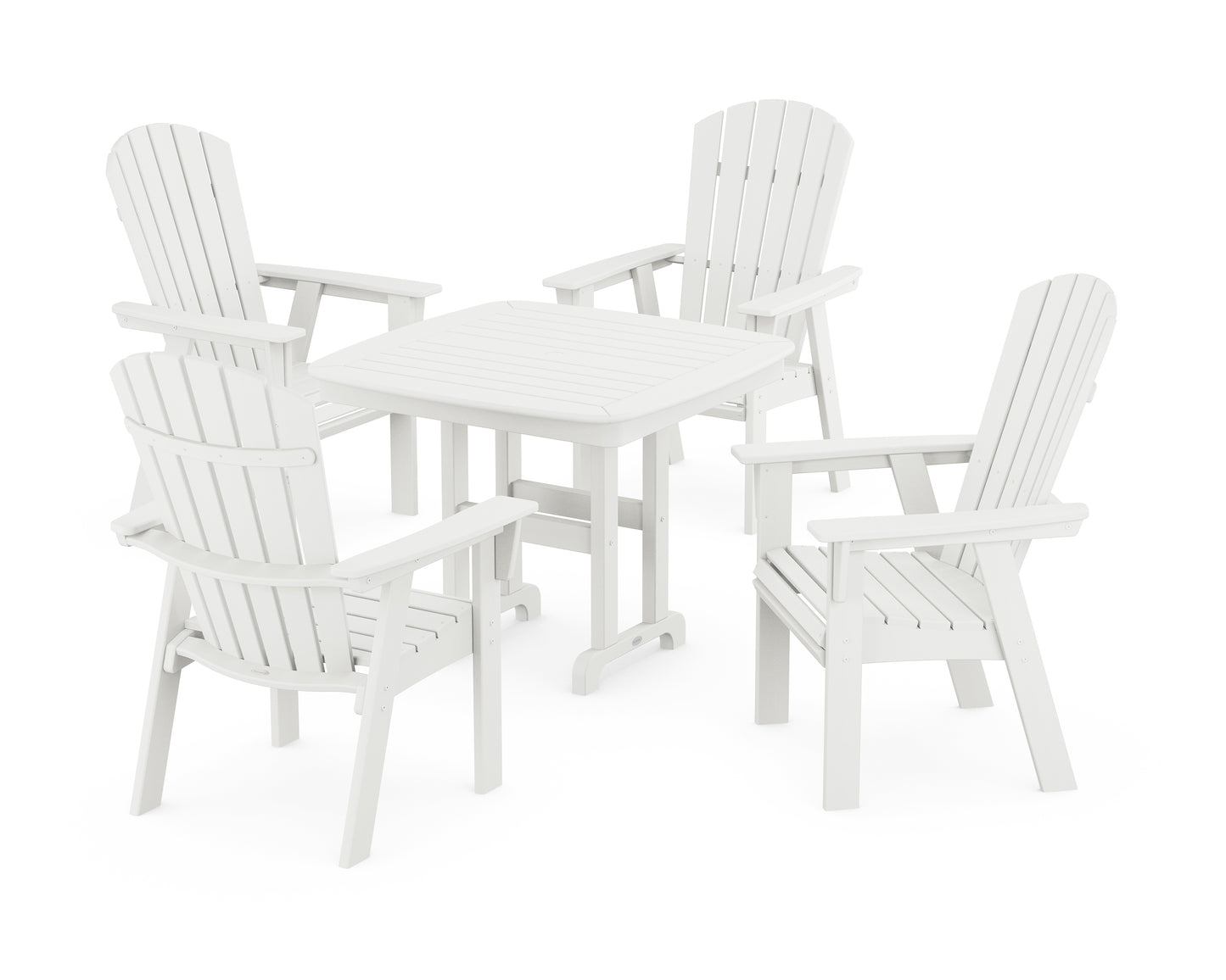 Nautical Curveback Adirondack 5-Piece Dining Set