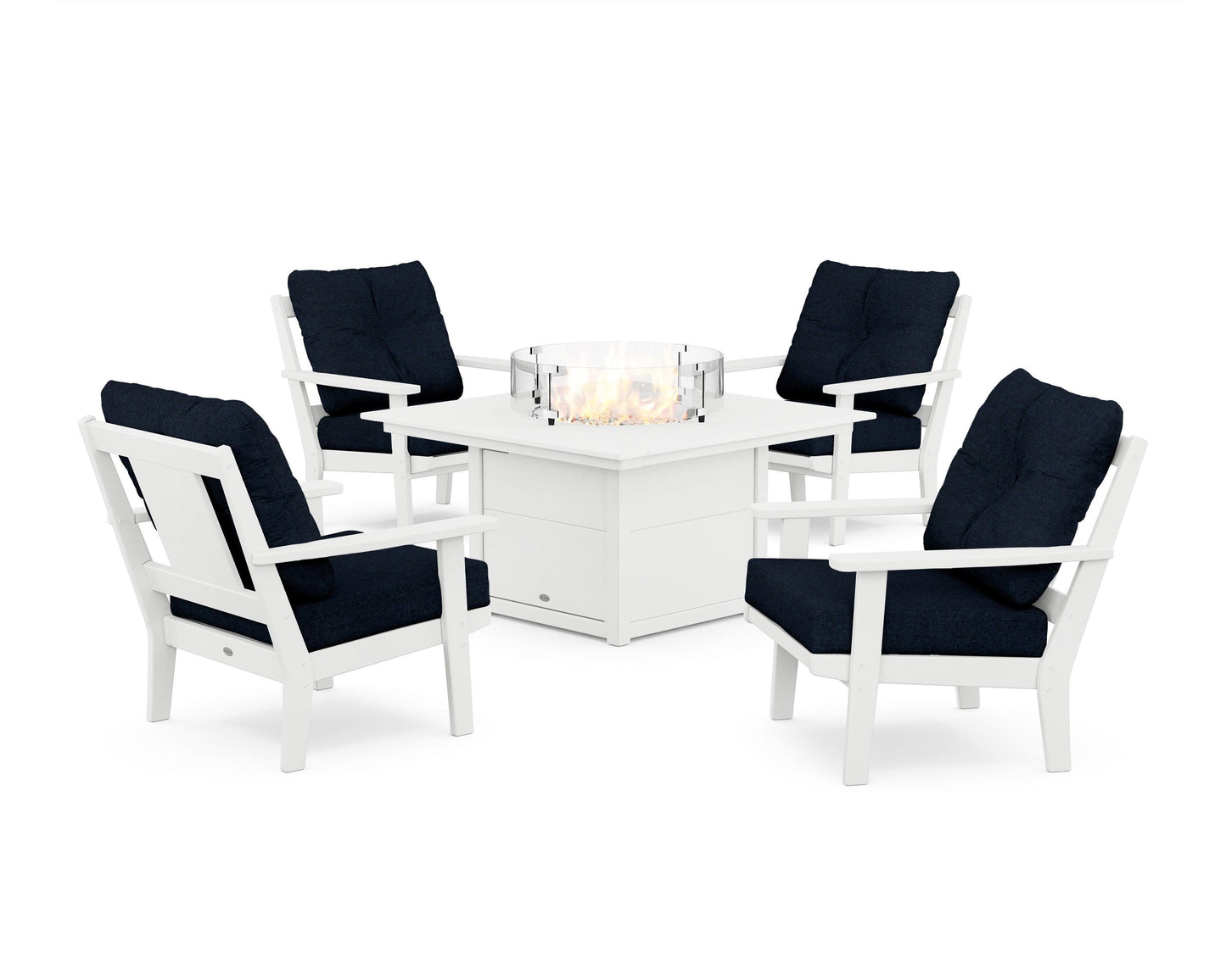 Prairie 5-Piece Deep Seating Set with Fire Pit Table