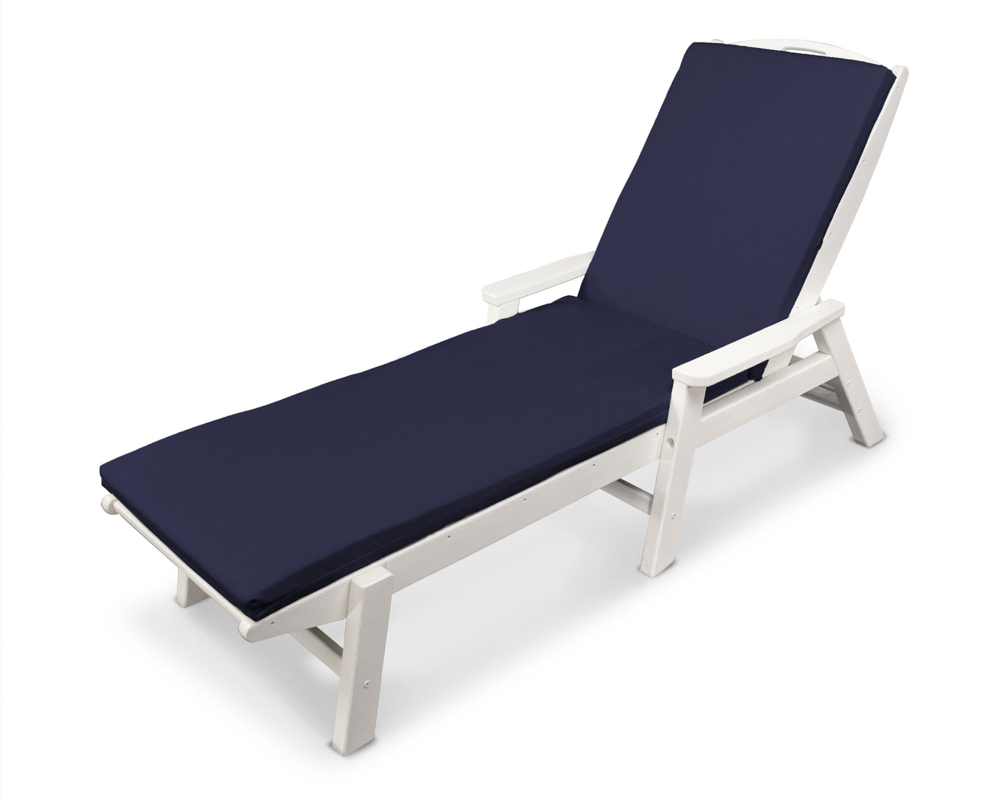 Nautical Chaise with Arms and Ateevaâ„¢ Cushion