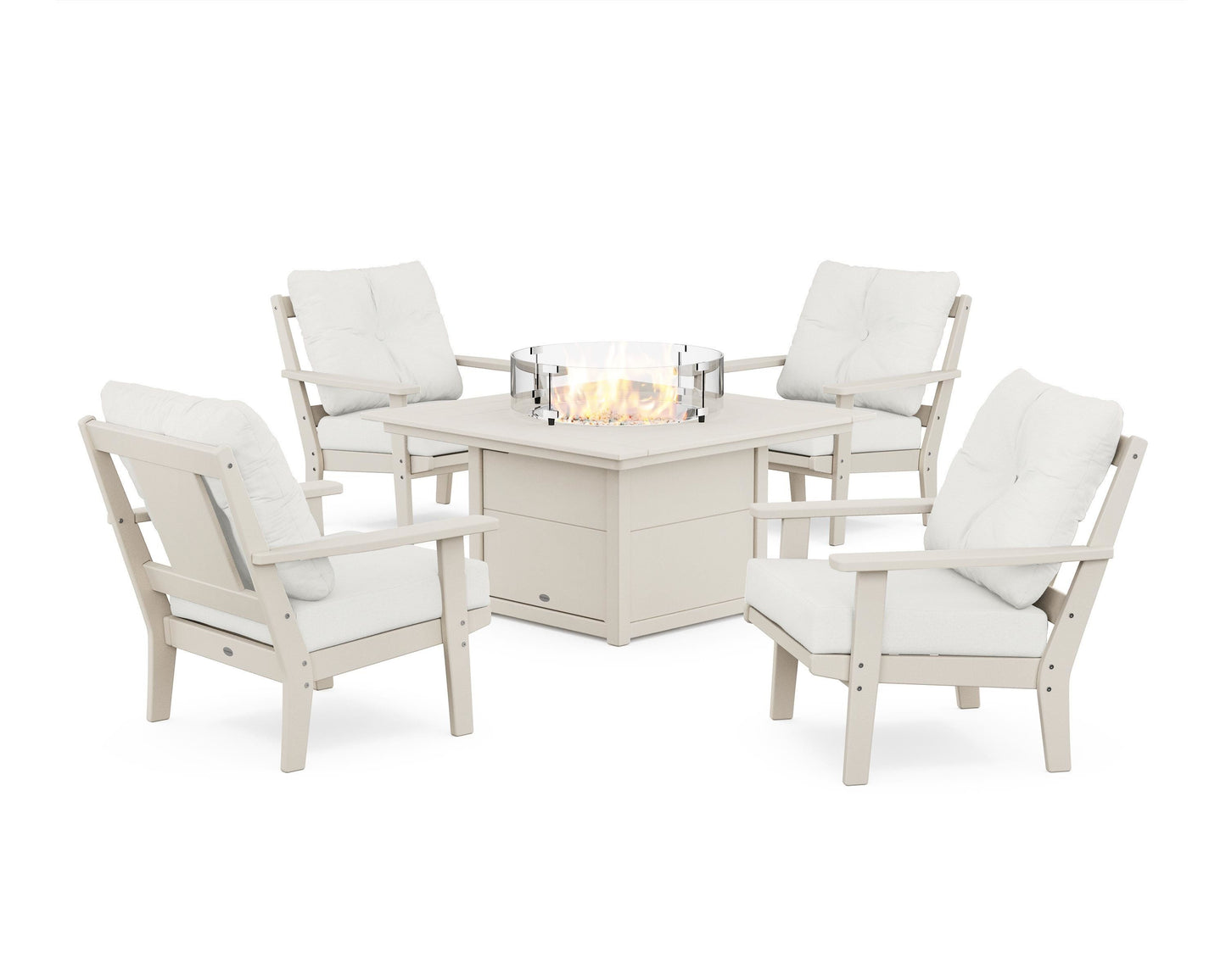 Prairie 5-Piece Deep Seating Set with Fire Pit Table