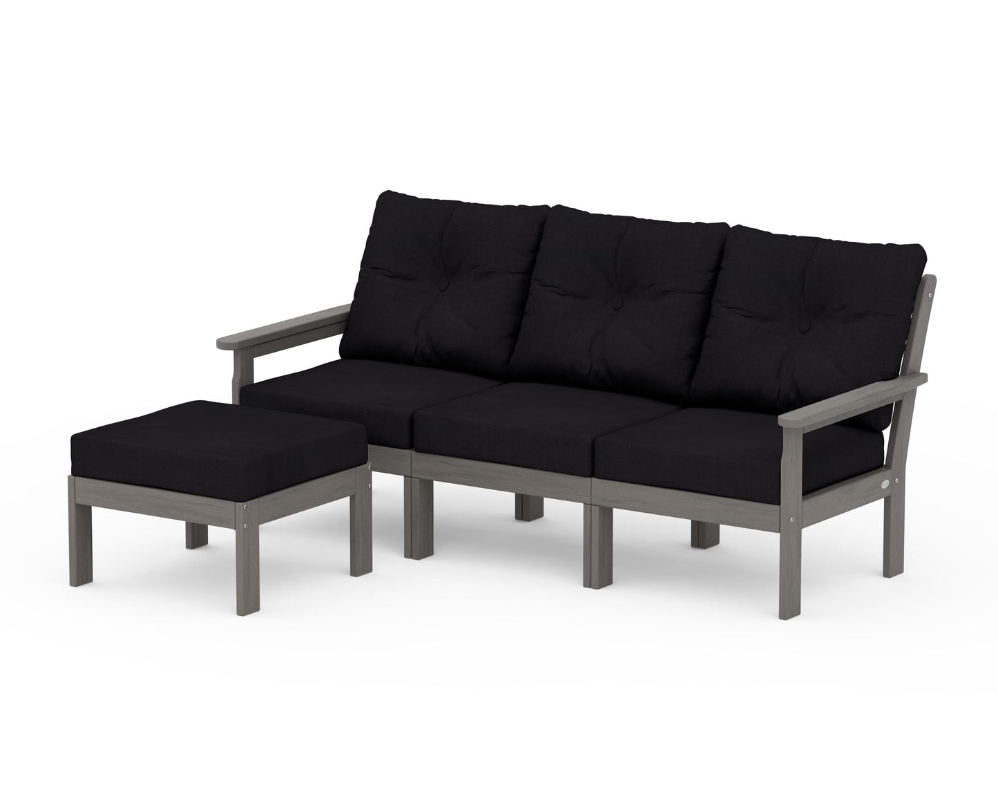 Vineyard 4-Piece Sectional with Ottoman