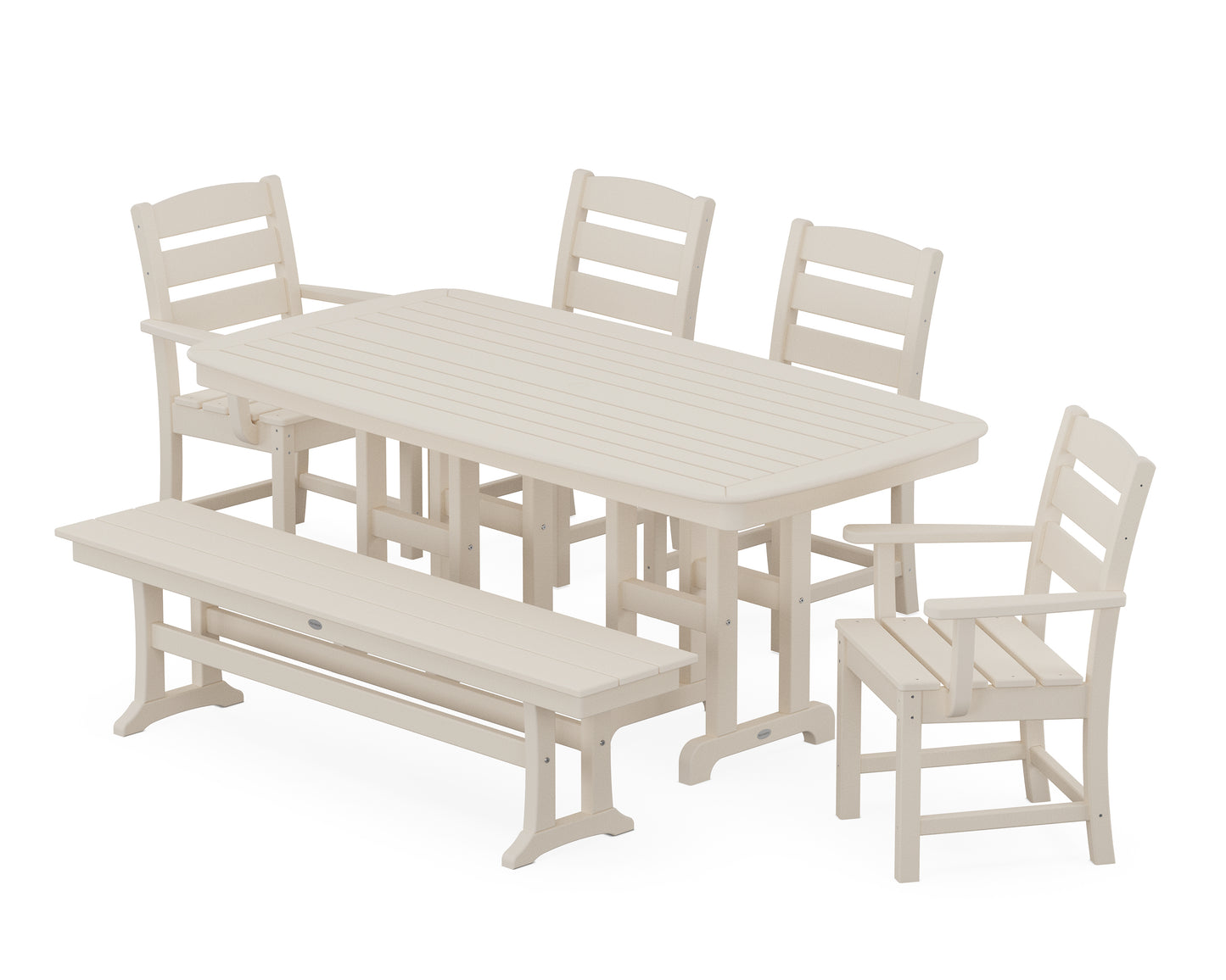 Lakeside 6-Piece Dining Set with Bench