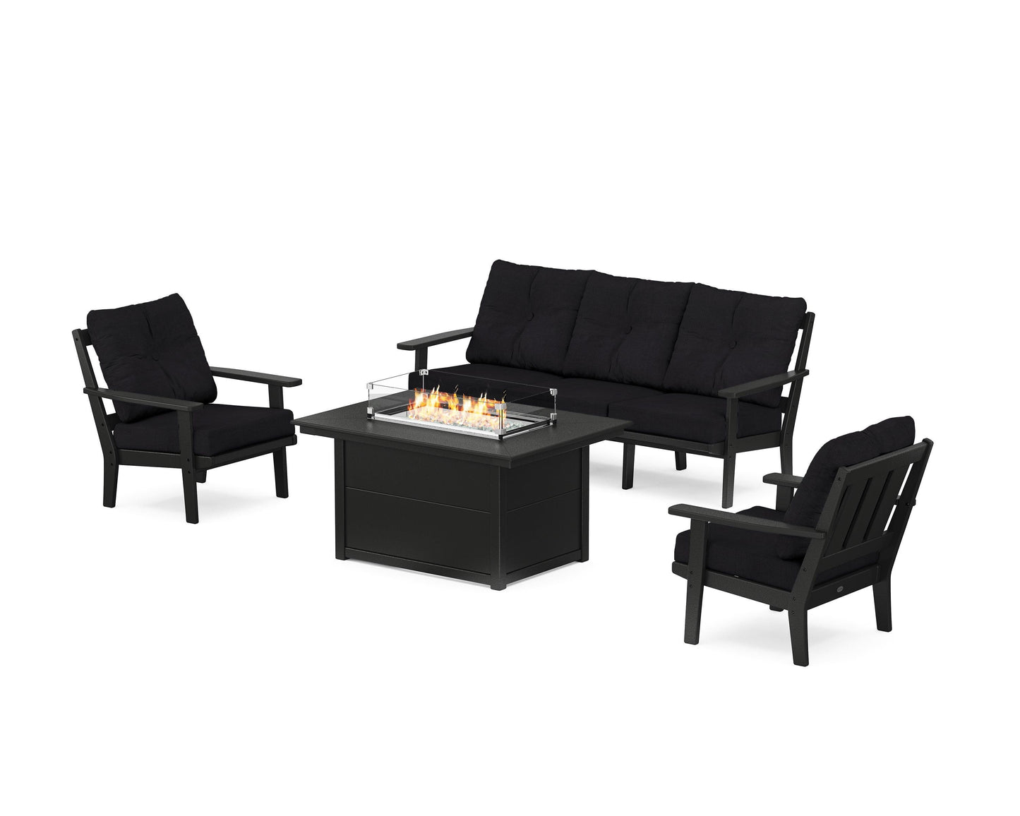 Oxford Deep Seating Fire Pit Table Set