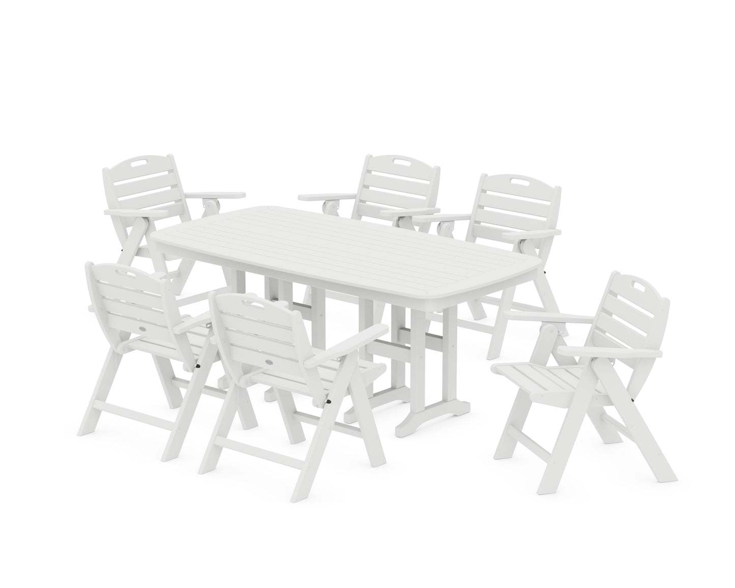 Nautical Lowback 7-Piece Dining Set