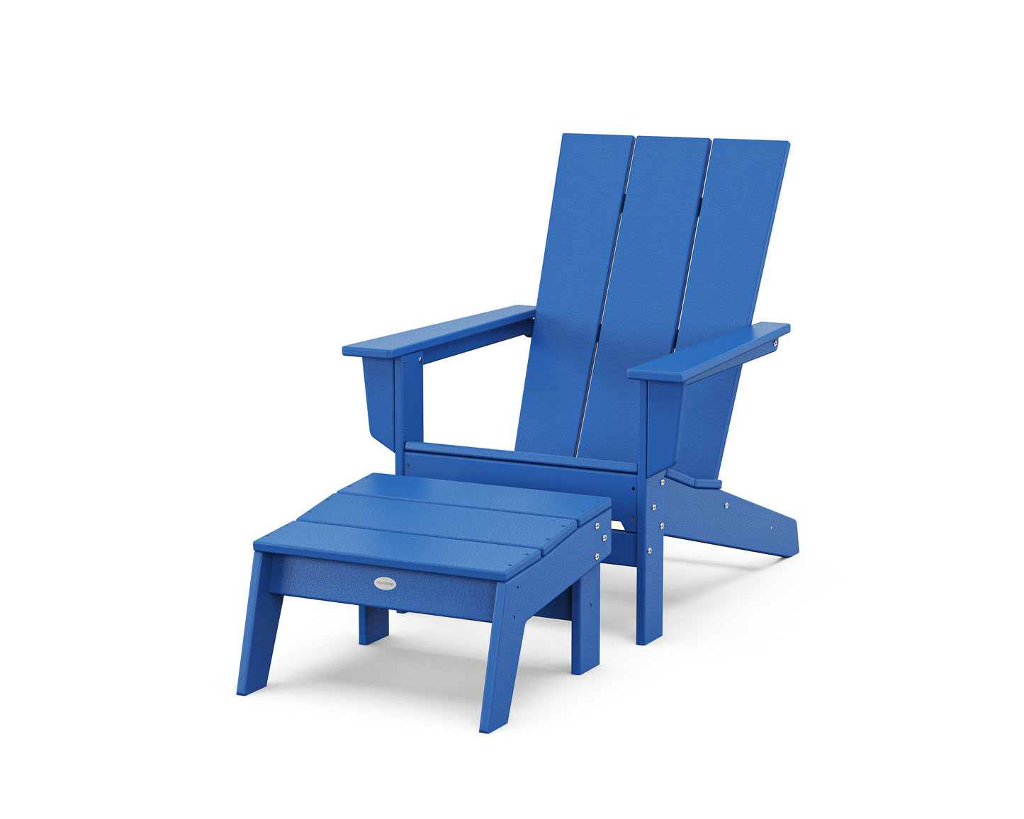 Modern Studio Adirondack Chair with Ottoman
