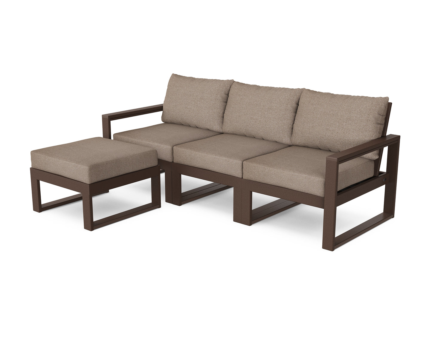 EDGE 4-Piece Modular Deep Seating Set with Ottoman