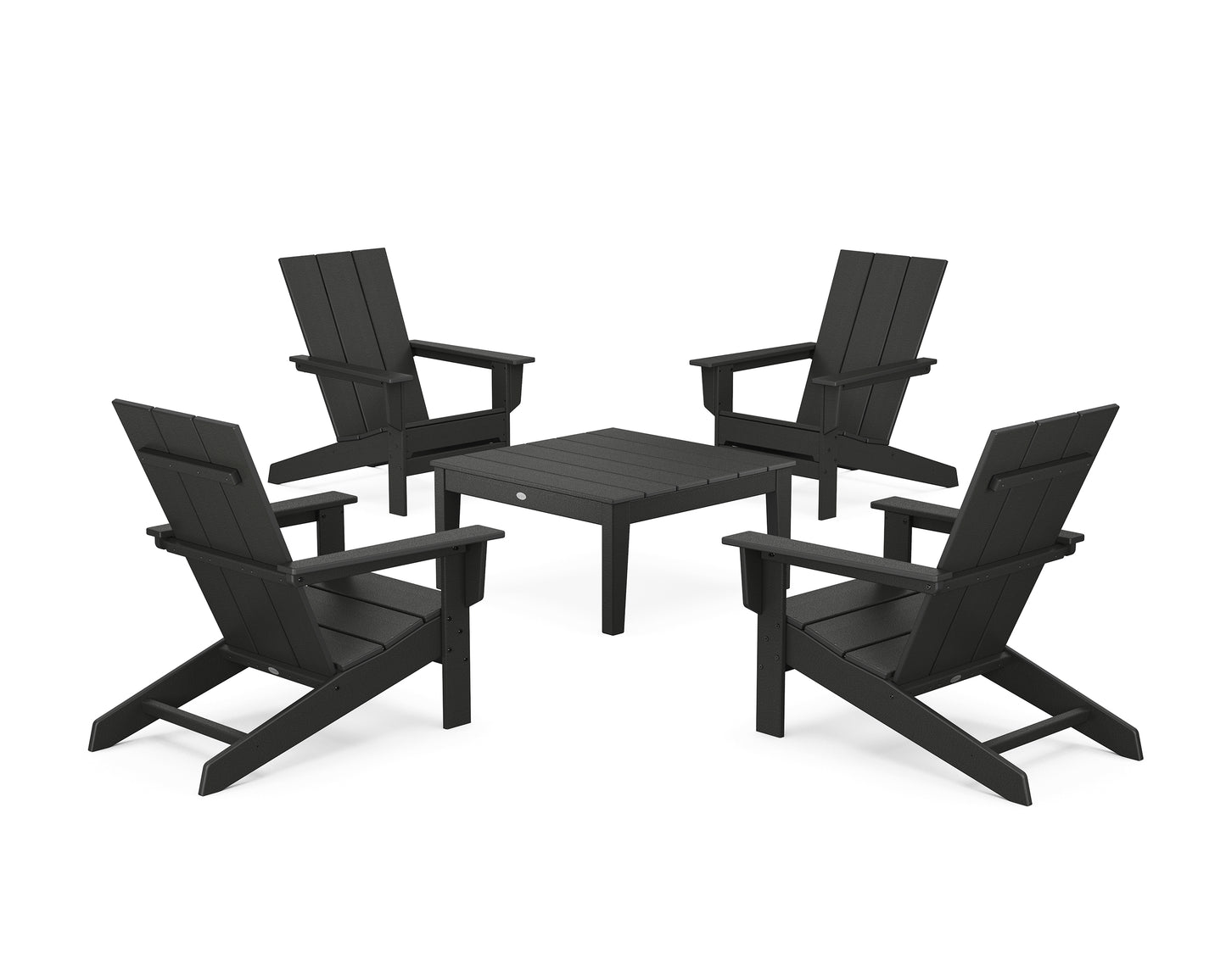 5-Piece Modern Studio Adirondack Chair Conversation Group