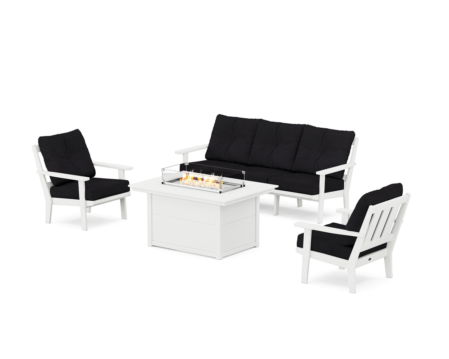Oxford Deep Seating Fire Pit Table Set