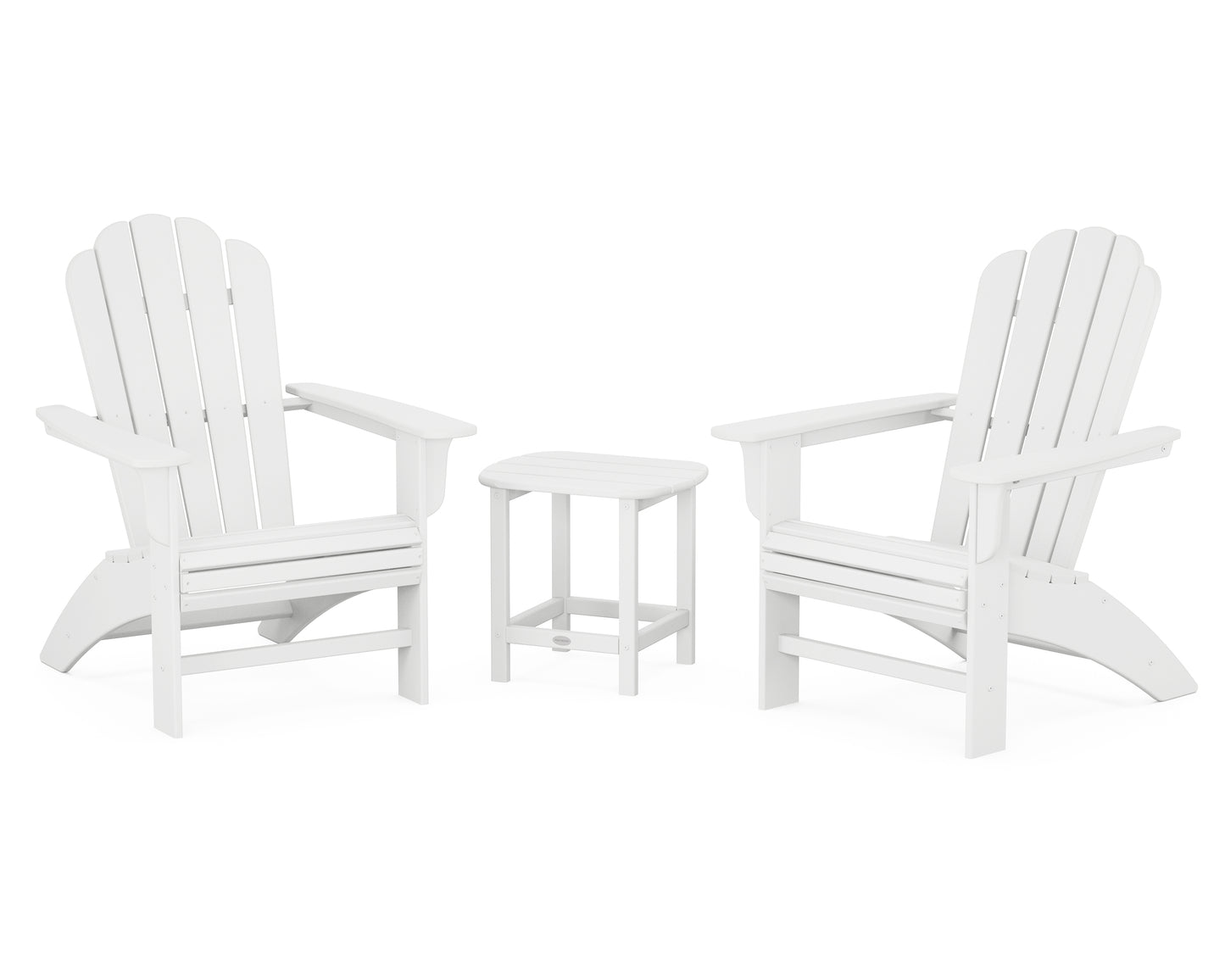 Cottage Curveback Adirondack Chair 3-Piece Set