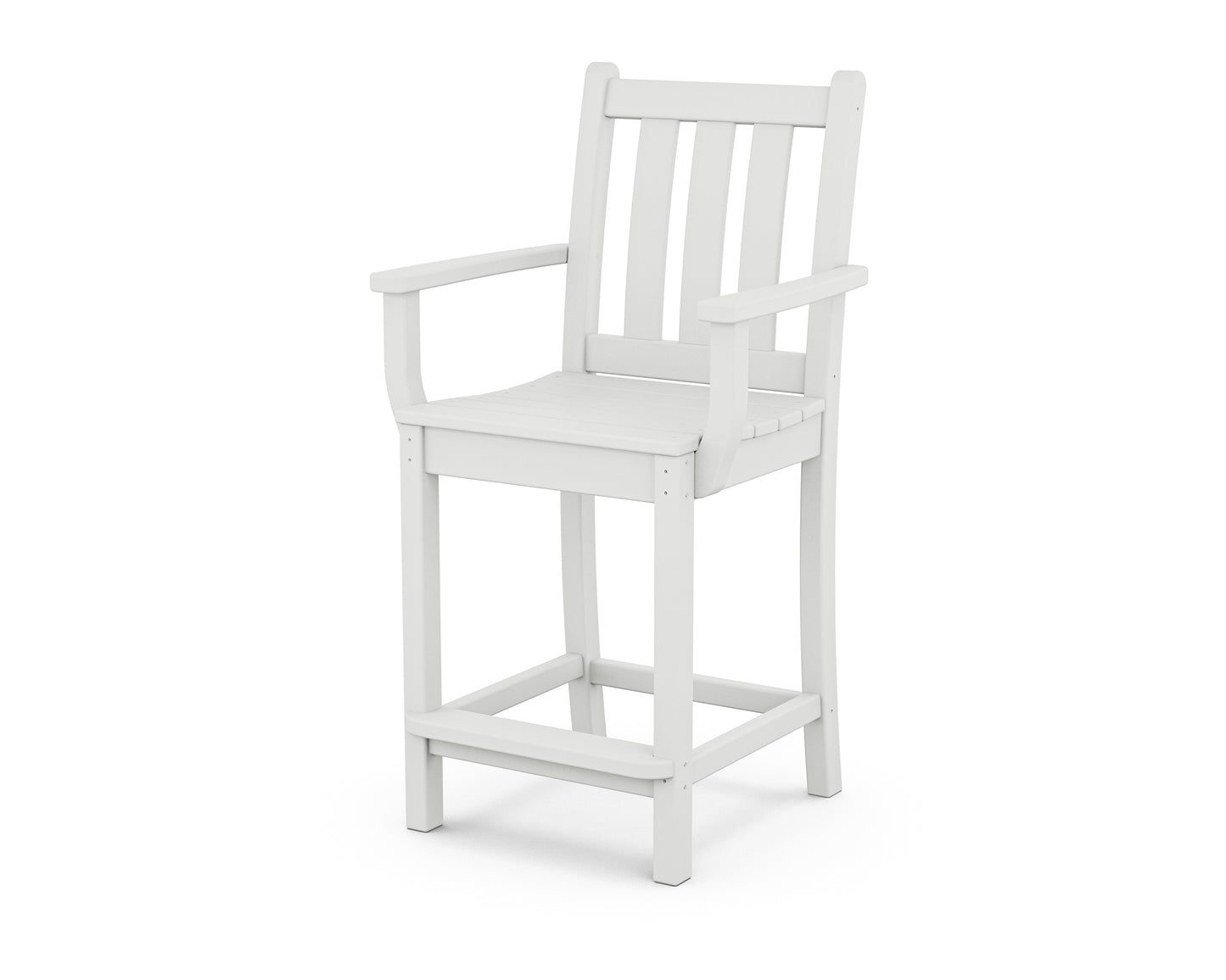 Traditional Garden Counter Arm Chair