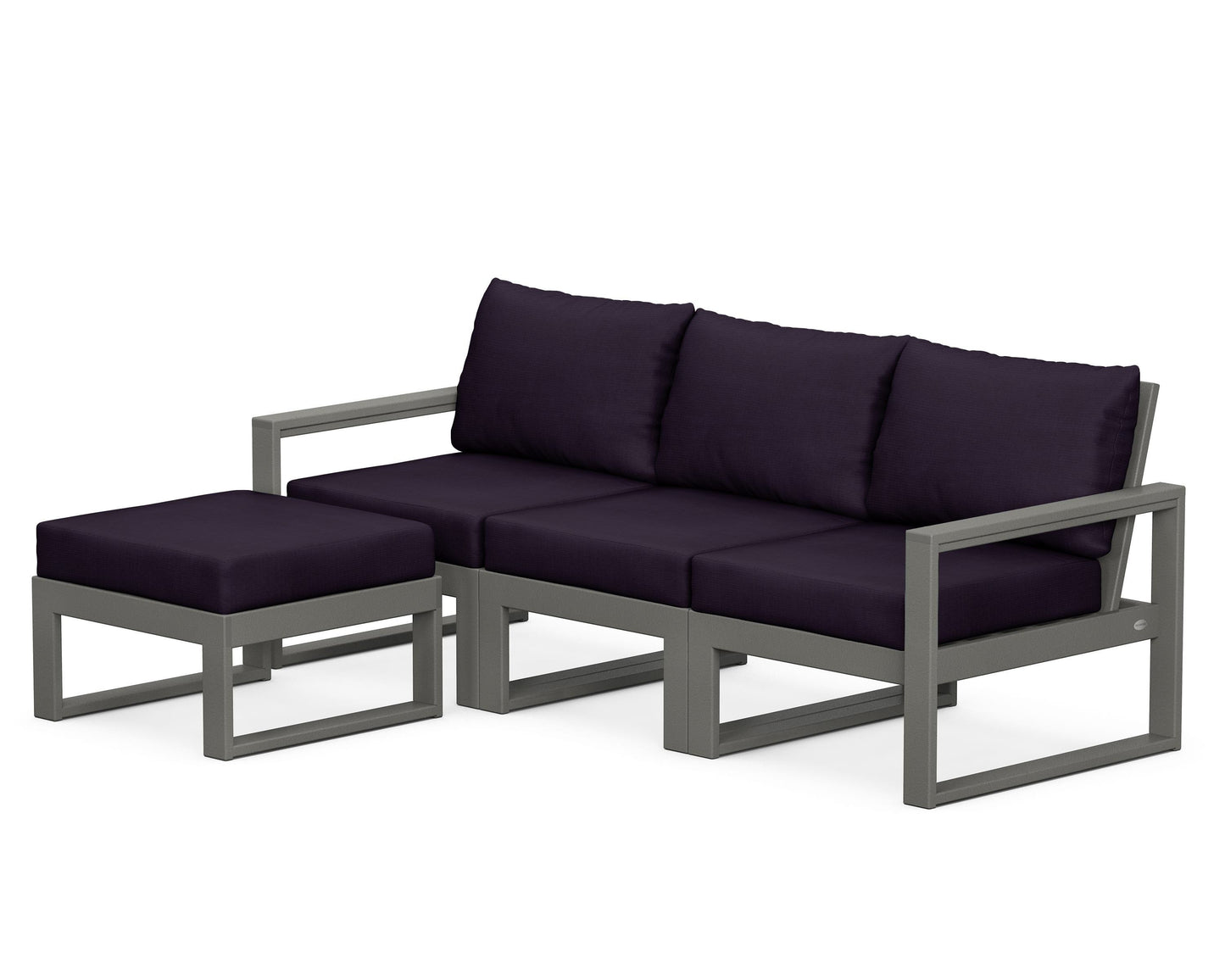 EDGE 4-Piece Modular Deep Seating Set with Ottoman