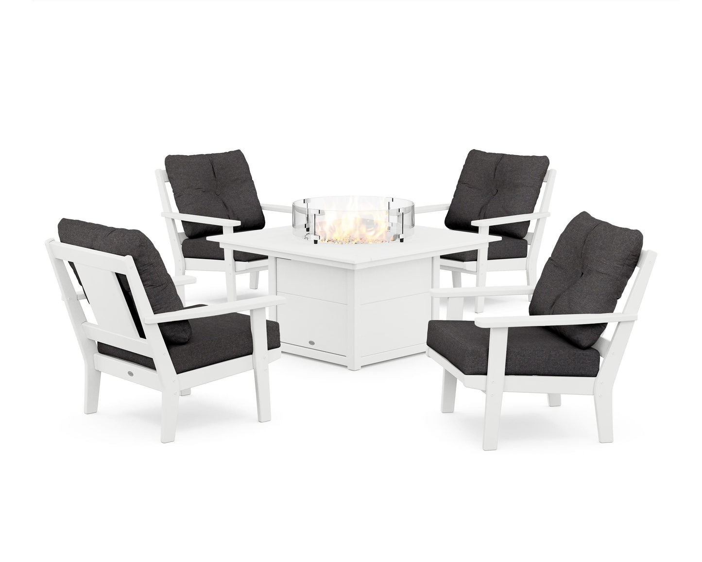 Prairie 5-Piece Deep Seating Set with Fire Pit Table