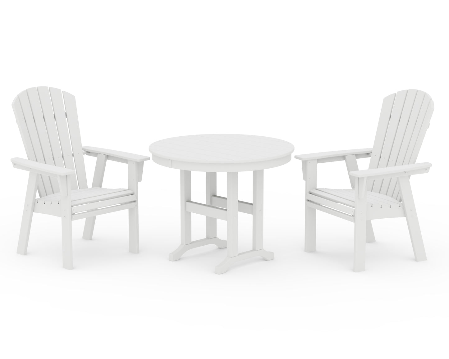 Nautical Adirondack 3-Piece Round Dining Set