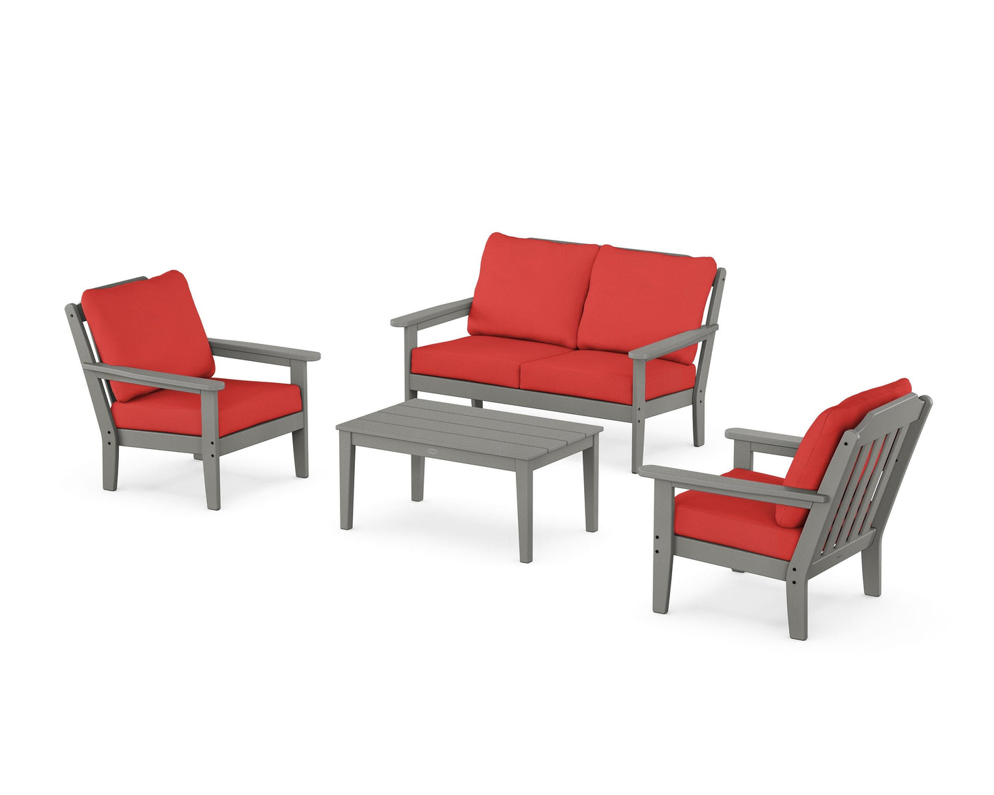 Cottage 4-Piece Deep Seating Set with Loveseat
