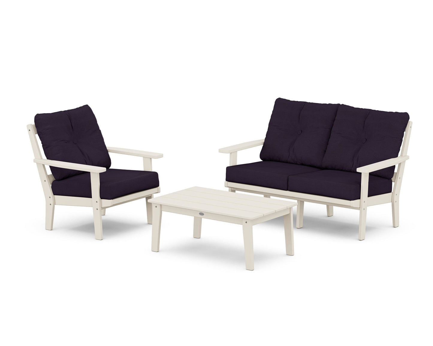 Prairie 3-Piece Deep Seating Set with Loveseat