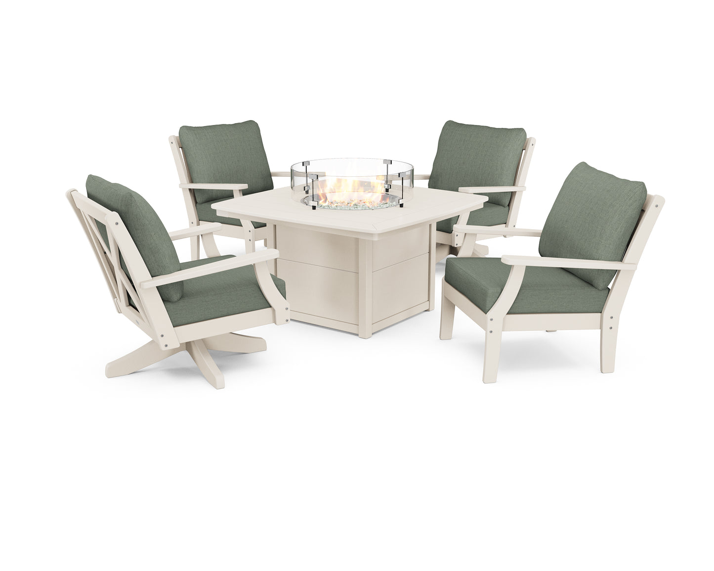 Braxton 5-Piece Deep Seating Set with Fire Table