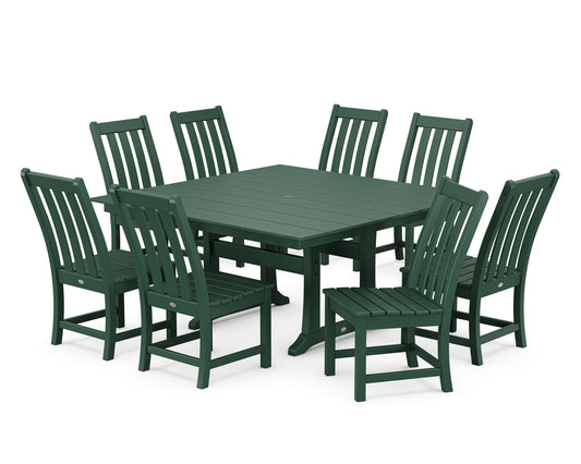 Vineyard 9-Piece Farmhouse Trestle Dining Set