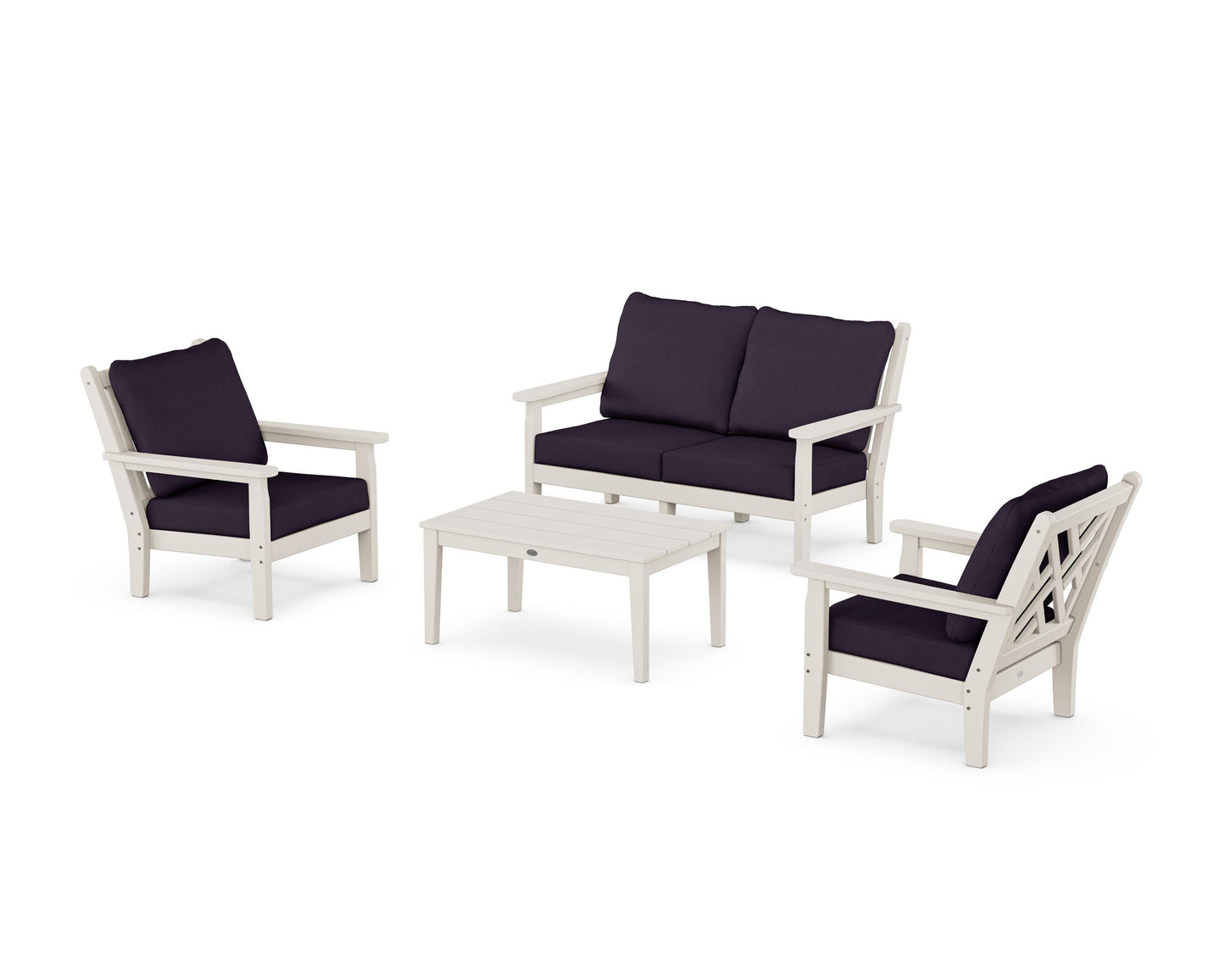 Chippendale 4-Piece Deep Seating Set with Loveseat