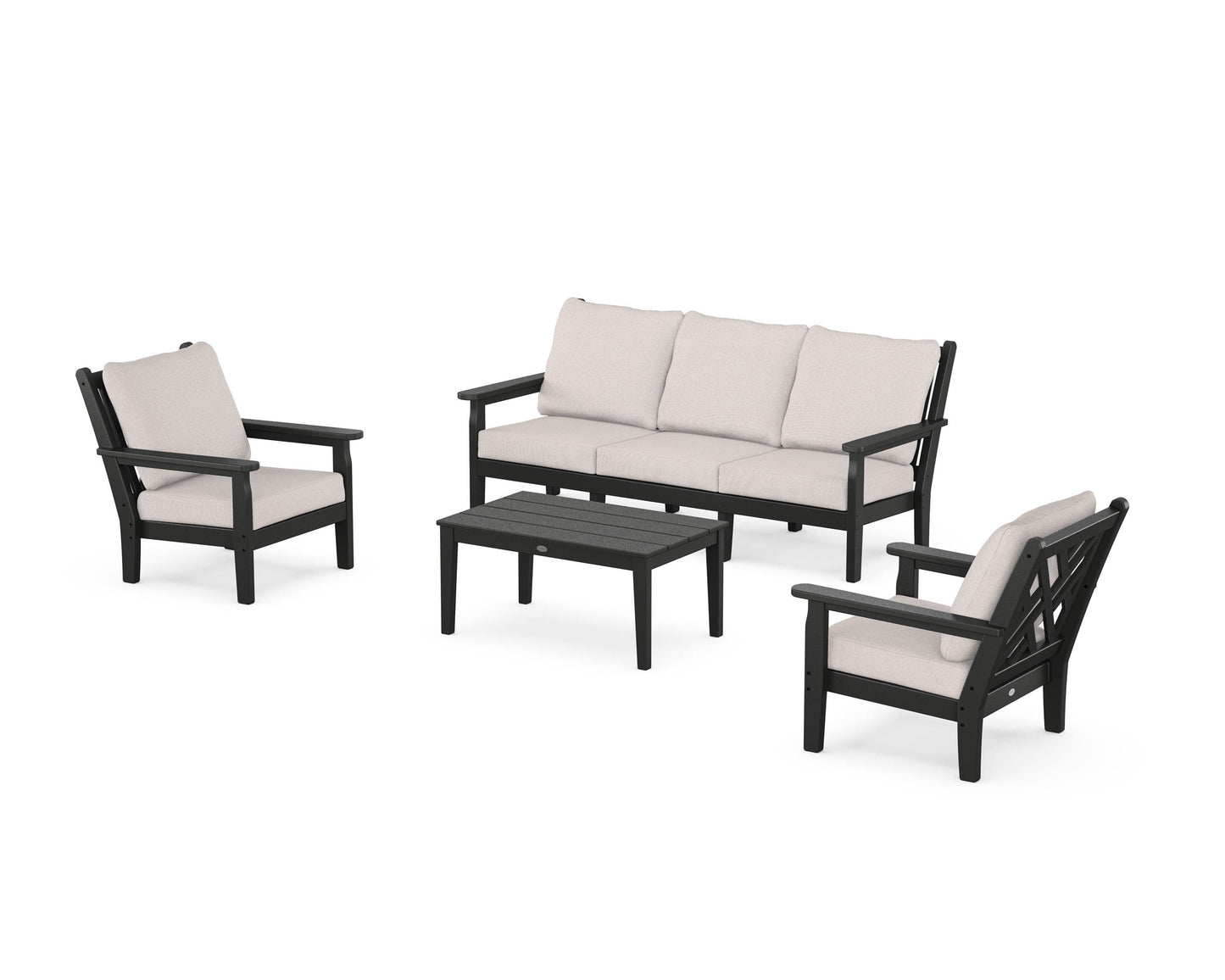 Chippendale 4-Piece Deep Seating Set with Sofa