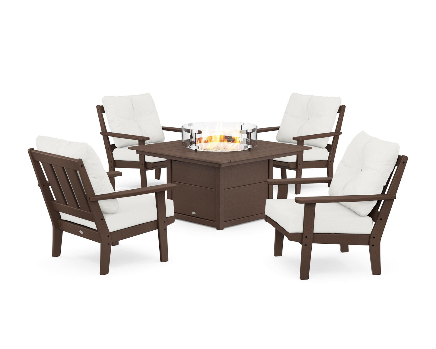 Oxford 5-Piece Deep Seating Set with Fire Pit Table